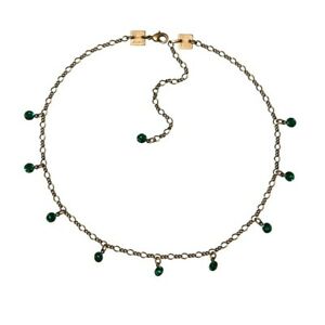 アクセサリー　ネックレス　チェーンコリアーコレクショングリーンエメラルドシルバーkonplott catena collier tutui collection verde emerald argento