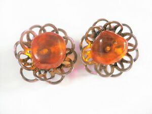 【送料無料】アクセサリー　ネックレス　イヤリングシルバークリップアンブラorecchini a clip argento 835 con ambra