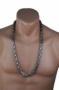 【送料無料】アクセサリー　ネックレス　ステンレススチールチェーンチェーンタンクネックレスロッカーシルバー