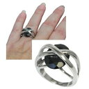 yzANZT[@lbNX@AWFg}bVtWRjEm[Obague originale en argent massif 925 zirconium noir t 52 bijou ring