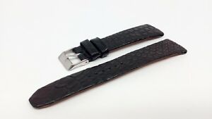 【送料無料】アクセサリー ネックレス ブレスレットクロコダイルノワールbracelet montre en crocodile noir modle classique disponible en 18 et 20mm