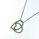 アクセサリー　ネックレス　ペンダントシルバーネックレスciondolo argento 925 cuore micropave con collana