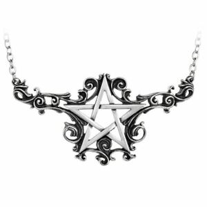 【送料無料】アクセサリー　ネックレス　ゴシックバロックピューターペンダントalchemy gothic talismanik protezione barocco pentagramma magia stella ciondolo in peltro