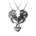 【送料無料】アクセサリー ネックレス ゴシックペンダントピューターランデブーalchemy gothic draconic appuntamento segreto drago tesoro 2in 1 anticato ciondolo peltro