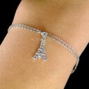【送料無料】アクセサリー ネックレス エッフェルスワロフスキークリスタルパリチェーンtorre eiffel fatto con swarovski cristallo paris france souvenir 2 catena