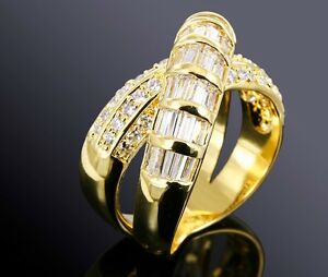 アクセサリー　ネックレス　ホワイトジルコンkゴールドクロスサイズリングデザインクリアnuovo chiaro bianco zircone fede nuziale 18k oro placcato anello di design croce taglia n, 7