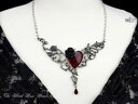 【送料無料】アクセサリー ネックレス ネックレスゴシックペンダントローズピューターcollana donna alchemy gothic ciondolo il sangue rose cuore peltro cristallo rosso