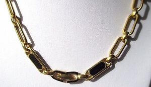 【送料無料】アクセサリー　ネックレス　コリアレトロビンテージノワールcollier plaqu or bijou rtro vintage top qualit maillon long mail noir 3431
