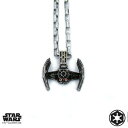 【送料無料】アクセサリー ネックレス スターウォーズタイファイターペンダントシルバーハンチェーンstar wars tie fighter ciondolo argento con 762cm catena di han cholo 36057