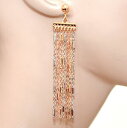【送料無料】アクセサリー ネックレス イヤリングシルバーゴールドゴールデンピンクワイヤグランプリorecchini argento oro rosa dorato donna fili pendenti lunghi cerimonia gp20(4)