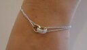 【送料無料】アクセサリー ネックレス ktイエローホワイトゴールドシルバースターリングカフアクセント18kt bicolore giallobianco oro sopra argento sterling 925 bracciale w accenti