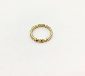 【送料無料】アクセサリー　ネックレス　クリスタルカーリーリングゴールドメッキイギリス￥bella crystal curly anello placcato oro, regno unito q5, ue 58 us85 rrp 49