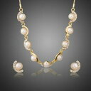 【送料無料】アクセサリー ネックレス ペンダントイヤリングセットネックレスcollana con ciondolo perle sintetiche e orecchini set per le donne signore ragazze kg0232(4)