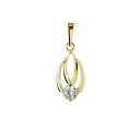 【送料無料】アクセサリー ネックレス チェーントレーラーcatene ovale rimorchio 333 giallo lucido con zirconi bianchi donna bambina 7797