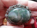 【送料無料】アクセサリー ネックレス ビンテージコケメノウカボションジュエリーマウントmolto grande, vintage moss agate cabochon per bigiotteria mount ag12
