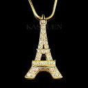 【送料無料】アクセサリー ネックレス エッフェルスワロフスキークリスタルパリ~ torre eiffel fatto con swarovski cristallo paris france souvenir vacanza