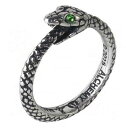 【送料無料】アクセサリー ネックレス ヘビインフィニティリングゴシックthe sophia serpente ouroboros anello infinity verde occhi alchemy gothic r206