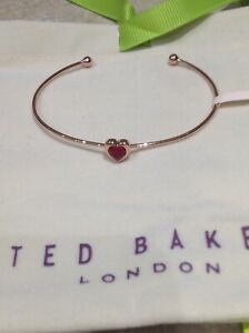 【送料無料】アクセサリー　ネックレス　テッドベーカーロンドンブレスレットローズゴールドトーンラベルted baker london bracciale con cuorerose gold tonenuova con etichetta 2