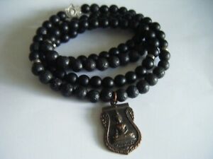 アクセサリー　ネックレス　ビンテージビーズミュンヘンベネディクトアガタvintage spirituale buddha amuleto 108 perline 32 lungo mala monaco benedetto agatalava