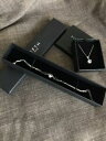 【送料無料】アクセサリー ネックレス ネックレスペンダントブレスレットシルバーホワイトゴールドquinto nyc collana grande ciondolo e bracciale con cristalli bianchi argento e oro bianco