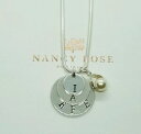 【送料無料】アクセサリー ネックレス スターリングシルバーカスタムネックレスラウンドペンダントcollana in argento sterling personalizzato a mano timbrata round iniziali ciondolo iniziale
