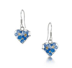 【送料無料】アクセサリー ネックレス イヤリングイヤリングイヤリングハートイヤリングforget me not orecchini blu floreale fiore blu orecchini orecchini orecchini a forma di cuore