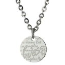 【送料無料】アクセサリー　ネックレス　ネックレスチョーカーロゴペンダントcollana girocollo donna guess usn81003 medaglietta logo inciso pendente