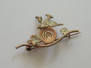 アクセサリー　ネックレス　アールヌーボーブドウjolie broche ancienne art nouveau dcor doiseau et feuille de vigne bijoux