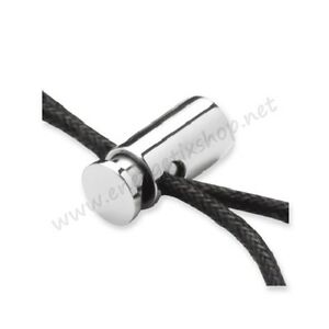 【送料無料】アクセサリー ネックレス ロープスキンカバーステンレススチールenergetix chiusura magnetica acciaio inox lucido per corde pelle cotone 1124