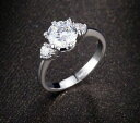 【送料無料】アクセサリー ネックレス ホワイトゴールドリングシルバークリスタルdonna lusso anello oro bianco pl argento cristallo di fidanzamento regalo