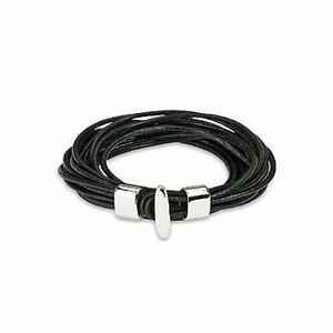 アクセサリー　ネックレス　ブレスレットノワールプチbracelet luxe femme ado acier amp; cuir noir multiple lien ideal petit poignet 21