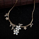【送料無料】アクセサリー ネックレス コリアーコートアールデコオパールバックcollier dor court rigide art deco branche ...