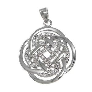 【送料無料】アクセサリー ネックレス セルティックスターリングシルバーペンダントネックレスチェーンオプションquadrifoglio celtic knotsolido argento sterling ciondolocollanaczopzioni catena