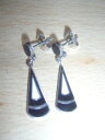 【送料無料】アクセサリー ネックレス エナメルビンテージクラウンスタッドイヤリングデコvintage dellera maji smalto 29mm fish amp; corona nero bianco stud orecchini pendenti deco
