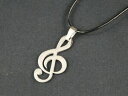 【送料無料】アクセサリー　ネックレス　チケットキーチェーンネックレススキンシルバーbiglietti musica chiave catena collana miniblings violinschlssel pelle argento xl