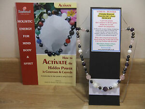 【送料無料】アクセサリー　ネックレス　ストレスバスターインチネックレスlo stress buster olistico handmade 18 pollici esoterico gemstone collana pi un libro