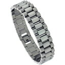 【送料無料】アクセサリー ネックレス ステンレススチールストラップクロックタイプカフacciaio inox cinturino orologio tipo bracciale(4)