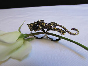 【送料無料】アクセサリー　ネックレス　タイガーブロンズリングブリングdonna rame antico metallo 2 dita grande tigre bronzo anello alla moda bling