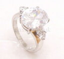 【送料無料】アクセサリー ネックレス リングdonna anello misura it 11 14 13 34 placcato oro bianco grande ovale cuore