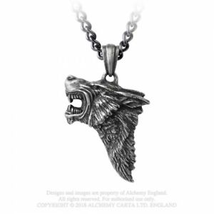 ̵ۥ꡼ͥå쥹åե󥿥ͥå쥹ڥȥԥ塼alchemy england gothic fantasy steampunk collana catena ciondolo peltro dark wolf