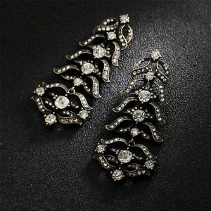 【送料無料】アクセサリー　ネックレス　メッキピンアールデコイヤリングクリスタルビンテージオリジナルorecchini a perno dorato art deco lungo cristallo vintage originale xx 10