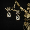 【送料無料】アクセサリー ネックレス メッキピンドロップビンテージクラスイヤリングorecchini a perno dorato goccia quadrifoglio vintage class matrimonio aa 13