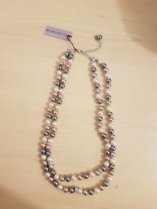 【送料無料】アクセサリー　ネックレス　ジョンリチャードマルチパールネックレスjon richard multi tonale collana di perle pi righe