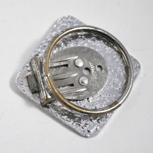 【送料無料】アクセサリー　ネックレス　リリーフスカーフクリップpanno vintagesupporto silberf astratto relief pannoclipsciarpaclip lagenlook