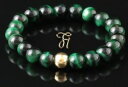 yzANZT[@lbNX@^CK[ACJtJtuXbgO[occhio di tigre 925er sterling argento dorato bracciale bracelet bracciale perle verde
