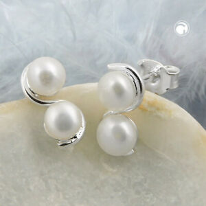 【送料無料】アクセサリー ネックレス プラグシルバーspina 11x5mm con ciascuna 2 allevamento perle argento 925