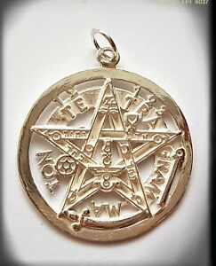 【送料無料】アクセサリー　ネックレス　プラタスターリングシルバーtetragrammaton plata pentagrama pagan wiccan tetragramaton sterling silver