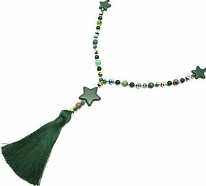 【送料無料】アクセサリー　ネックレス　トリプルcl2202f sautoir collier perles brillantes avec triple etoiles effet marbre