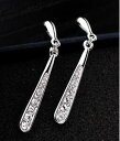 【送料無料】アクセサリー ネックレス バタフライクリスタルホワイトゴールドイヤリングシルバーdonna lusso orecchini a farfalla cristallo oro bianco pl argento(4)