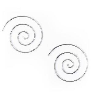 【送料無料】アクセサリー　ネックレス　シルバーイヤリングスパイラルゲージ81stgeneration argento 925 orecchini tribali a spirale 16 calibro 25 mm